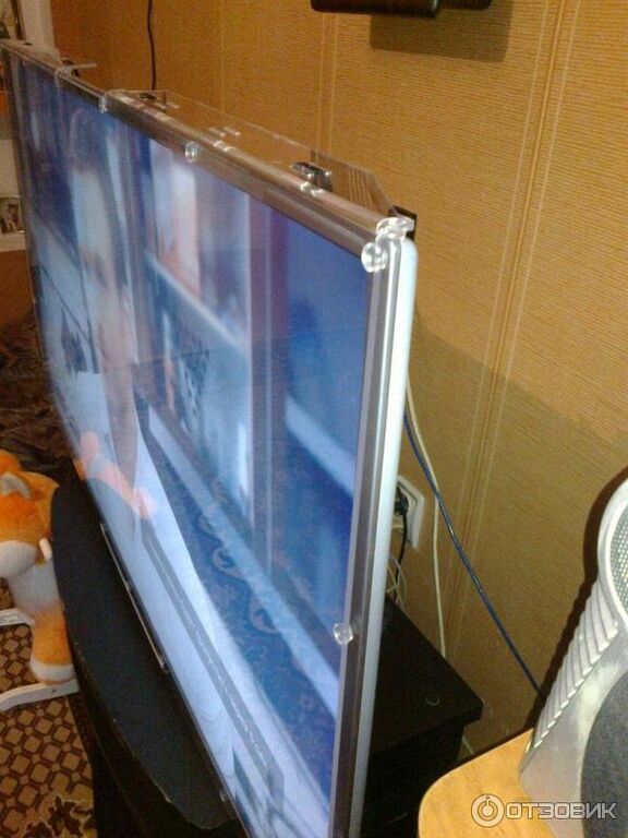 Защитный экран на телевизор из оргстекла, монолитного поликарбоната