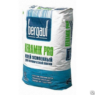 Клей для плитки BERGAUF Keramik Pro усиленный 25кг 