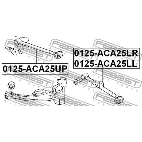 Рычаг задней подвески поперечный верхний левый / правый quot;Фирма Febestquot; 0125-ACA25UP Febest Lifan X60