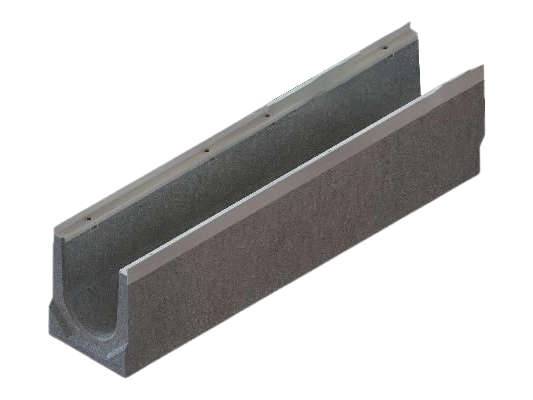Лоток бетонный усиленный STD ЛБУ 10.16,5.23,5, DN100 1000х165х235, 49 кг