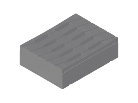 Решетка бетонная STD РБЛ 40.52.8 А15; DN400; 1000х510х80, 98 кг
