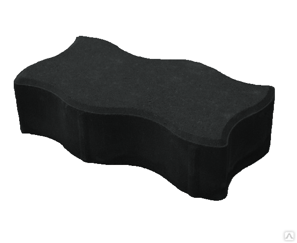 Тротуарная плитка Змейка 205х115х70 цвет чёрный