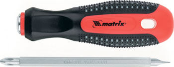 Отвертка комбинированная Matrix 11451 Fusion SL6 0 / PH2 мм CrV 3-х компонентная рукоятка ''anti slip''