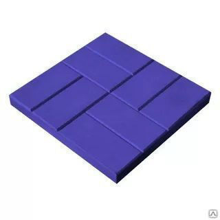 Тротуарная плитка 8 Кирпичей 400х400х50 цвет синий
