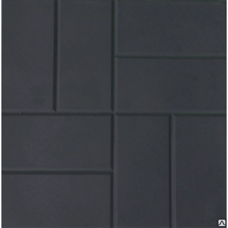 Тротуарная плитка 8 Кирпичей 400х400х50 цвет графитовый