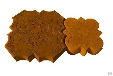 Тротуарная плитка Корона 290х45/215х45 цвет коричневый