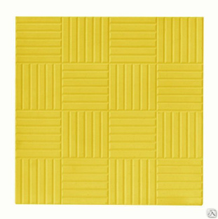 Тротуарная плитка Паркет 300х300х30 цвет жёлтый
