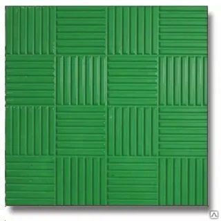 Тротуарная плитка Паркет 300х300х45 цвет зелёный