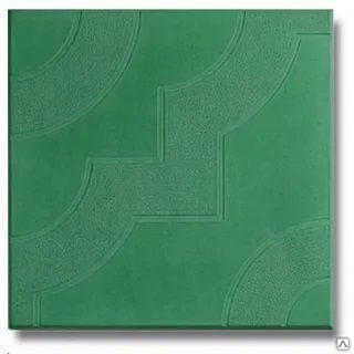 Тротуарная плитка Фантазия 300х300х30 цвет зелёный