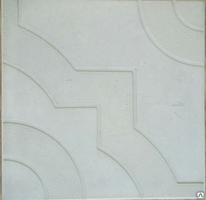 Тротуарная плитка Фантазия 300х300х30 цвет белый