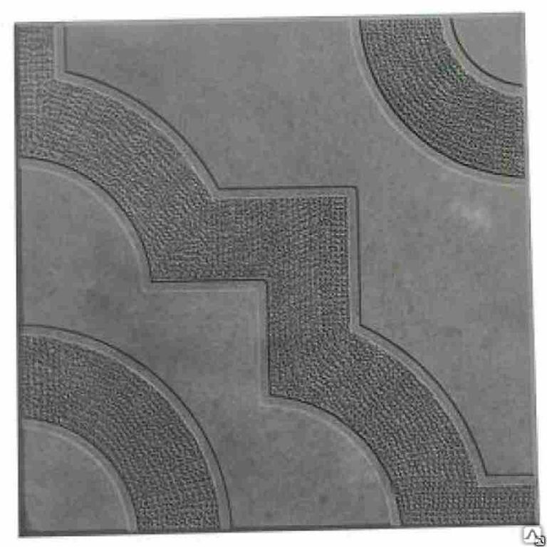 Тротуарная плитка Фантазия 300х300х30 цвет серый