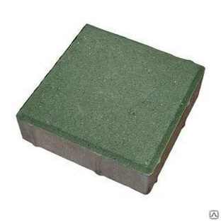 Тротуарная плитка Квадрат 6К.8 500х500х80 армированная цвет зелёный