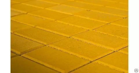 Тротуарная плитка Прямоугольник 400х300х80 цвет жёлтый