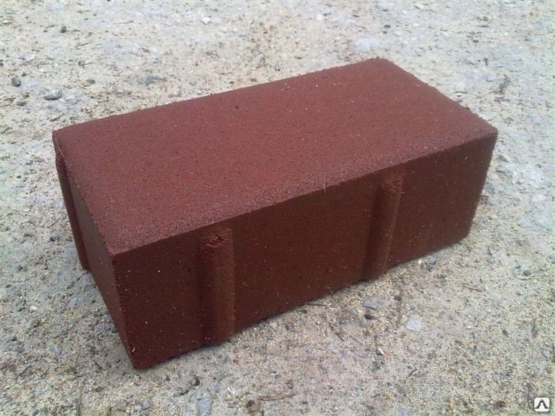 Тротуарная плитка Прямоугольник 400х300х80 цвет красный
