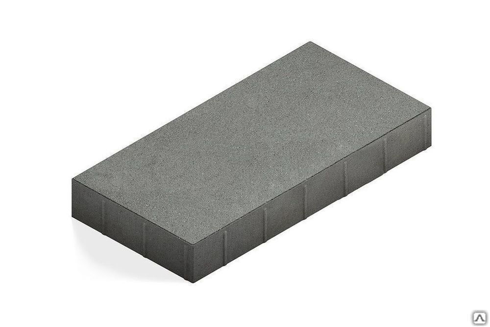 Тротуарная плитка Прямоугольник 400х300х70 цвет чёрный