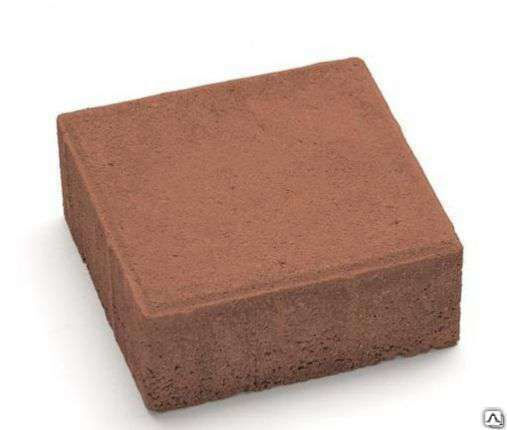 Тротуарная плитка Прямоугольник 400х300х70 цвет коричневый