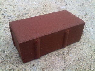 Тротуарная плитка Прямоугольник 400х300х70 цвет красный 