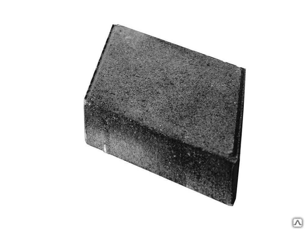 Тротуарная плитка Ромб 189х323х70 цвет чёрный