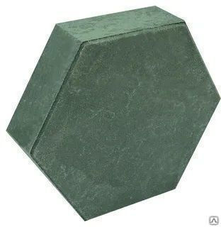 Тротуарная плитка Шестигранник 190х218х70 цвет зелёный