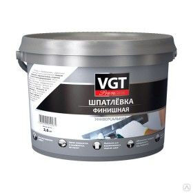 Шпатлёвка ВД финишная VGT Premium 3.6 кг VGT