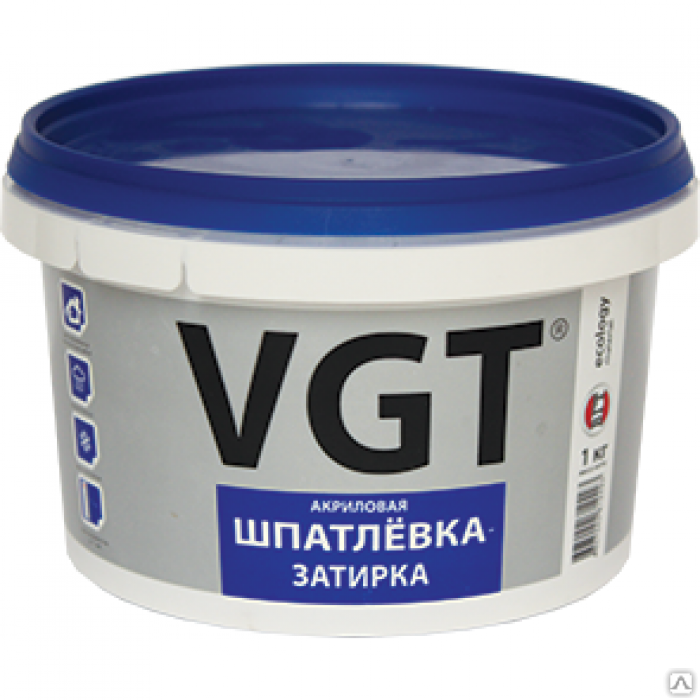 Шпатлёвка – ЗАТИРКА 1.0 кг VGT