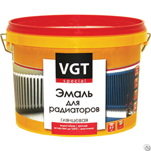 Эмаль для радиаторов "Профи" супербелая 0.5 кг VGT