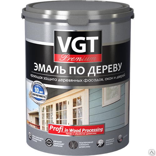 Эмаль по дереву "Профи" ванильная 1.0 кг VGT