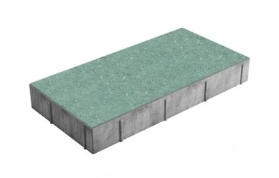 Плитка тротуарная для дачи «Прямоугольник Мега» 600х300х60 мм, зеленый