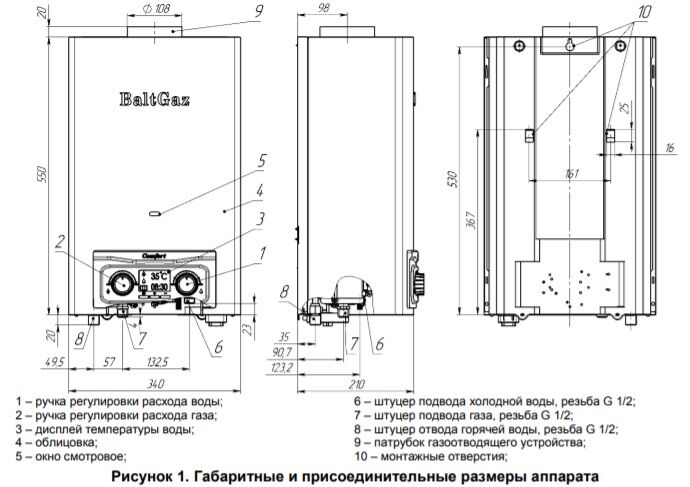 Схема газовой колонки нева транзит впг 12е