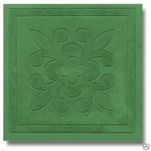 Тротуарная плитка Квадрат Краковский 300х300х30 цвет зелёный