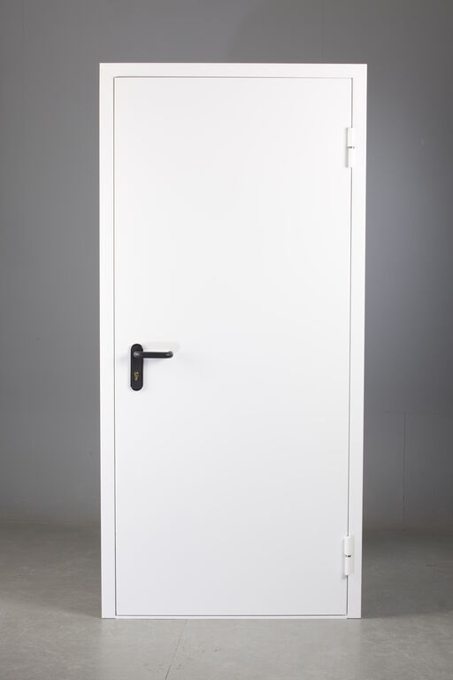 Дверь ПП 2080*1280 мм (7035, с наличником 50, с порогом, раб. 900, размер по коробке)