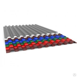 Профнастил (1,05/1м) С21 RAL7024 0,6