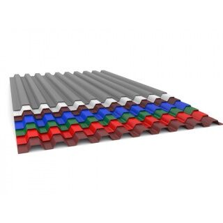 Профнастил (1,05/1м) С21 RAL7024 0,6