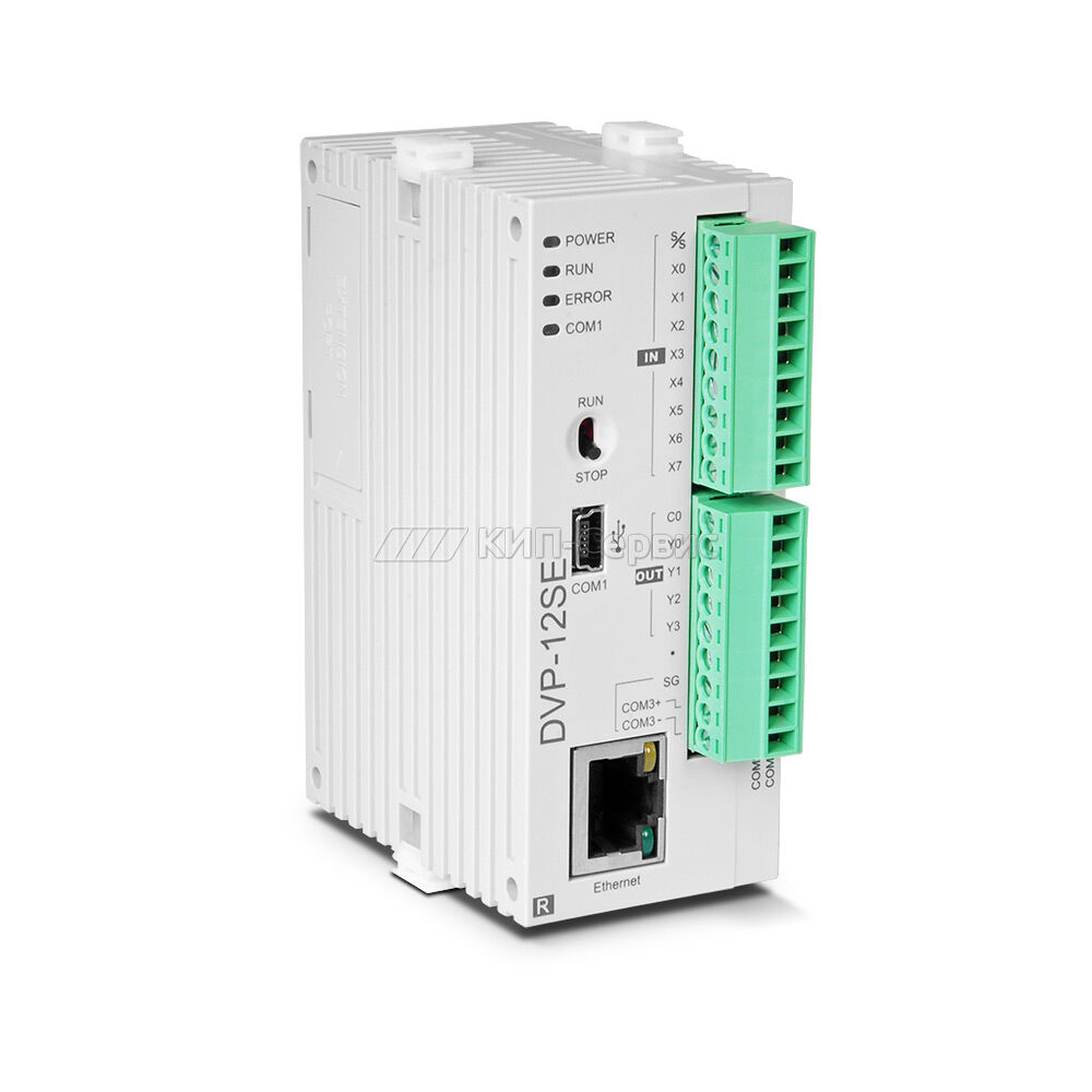 DVP12SE11R Контроллер (серия SE) 8 вх. (NPN/PNP, 4 по 20кГц/4 по 10кГц ...